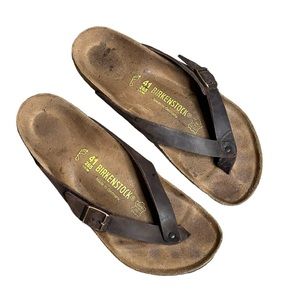 Birkenstock Sandal Thong Style Leather Size 10-10.5